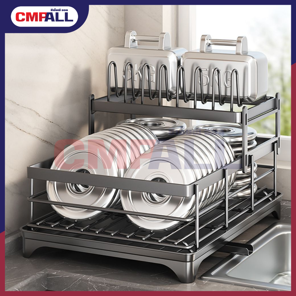 ชั้นคว่ำจาน 2 ชั้น ขนาด 3042.523.5 ซม. สีดำ (10) (49)